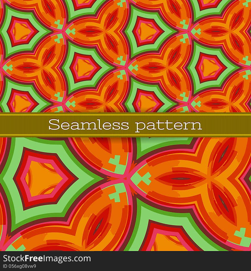 Vector geometric seamless pattern, stylish geometric background