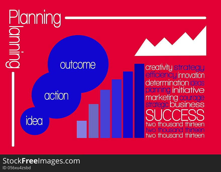 Success word cloud 2013 concept illustration, on red background. Success word cloud 2013 concept illustration, on red background.