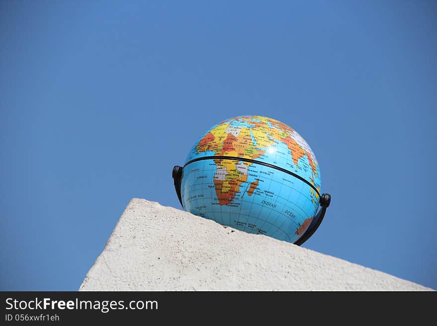 World globe on the wall