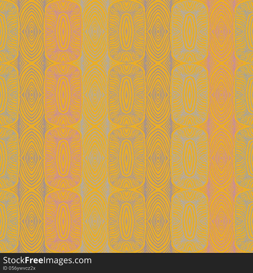 Linear ethnic vector pattern with mexican motifs