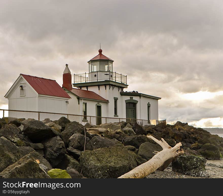 West Point Lighthouse from the beach on northside