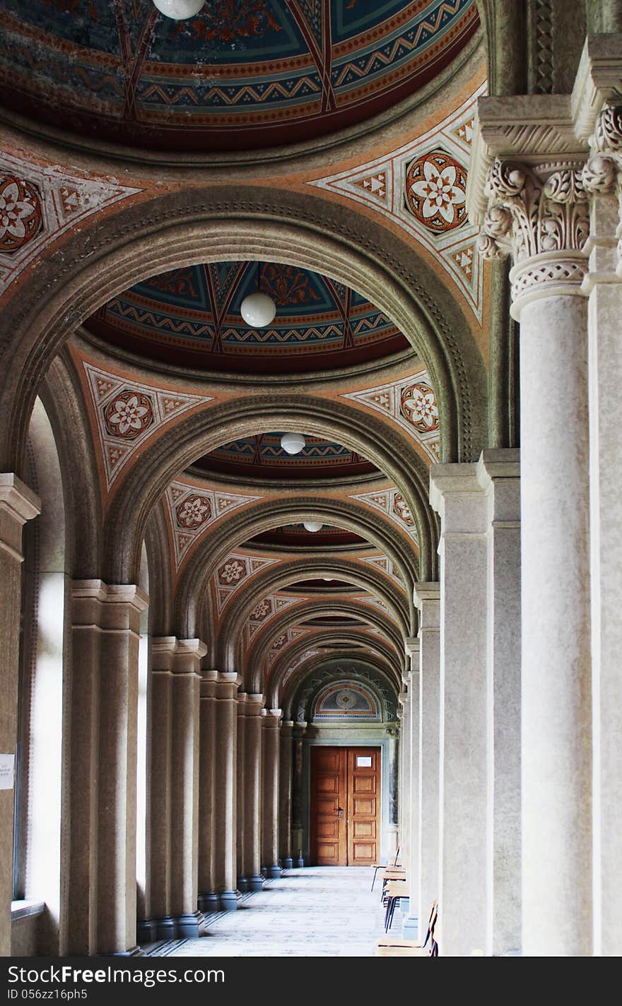 Interior of the Orthodox Church Byzantine style (Ukraine)