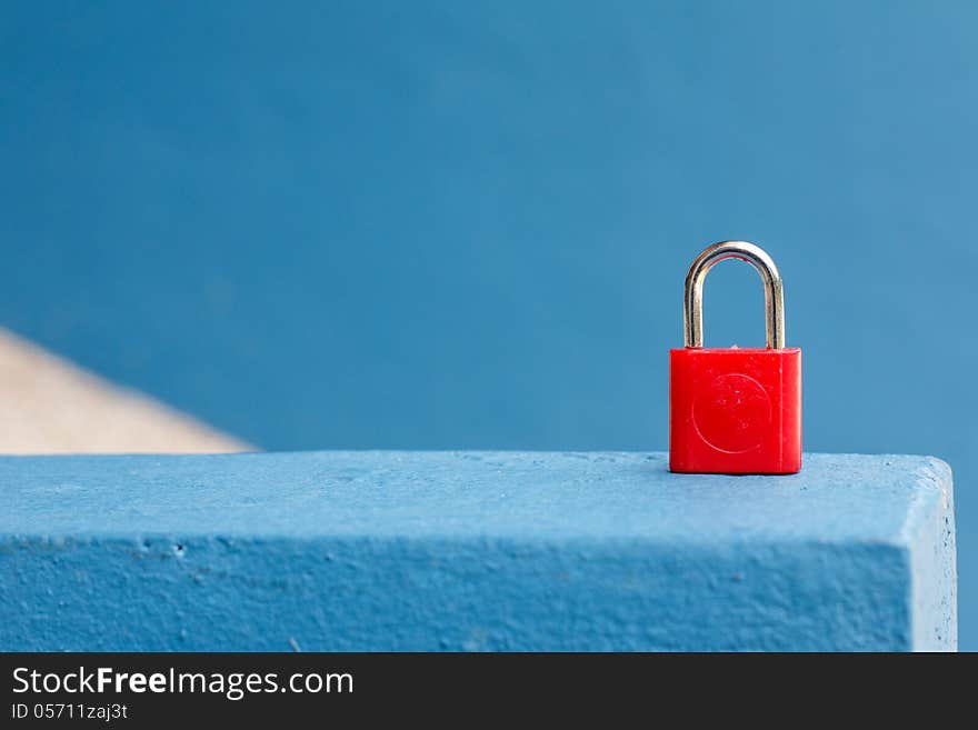 Red Keypad Lock