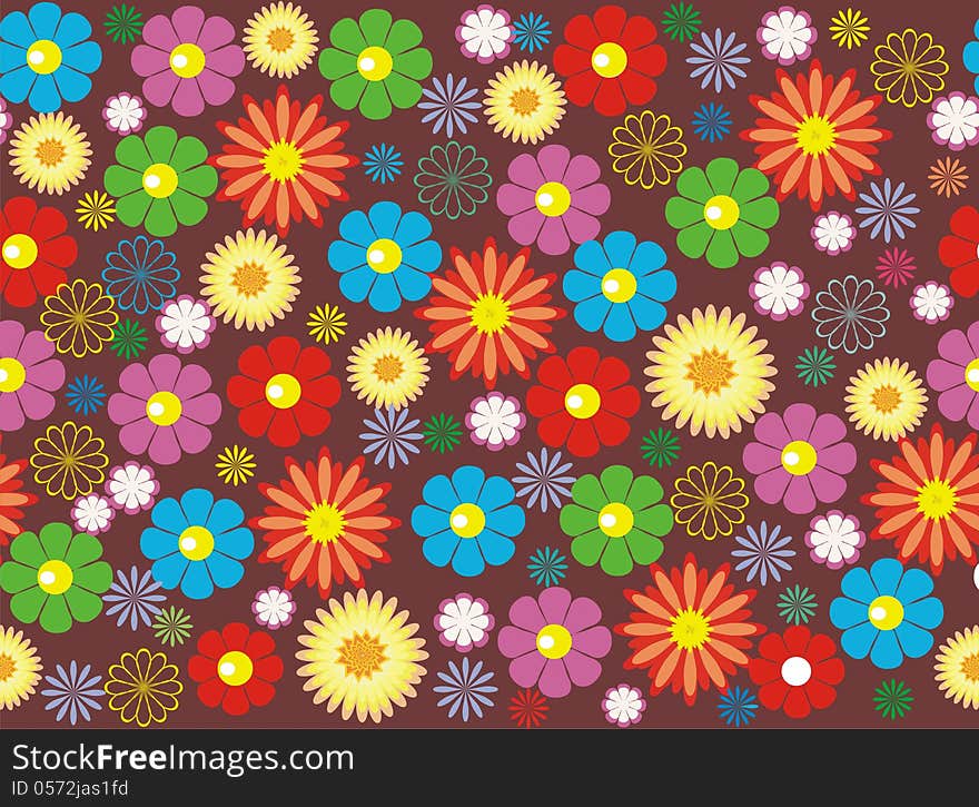 Flower seamless background design