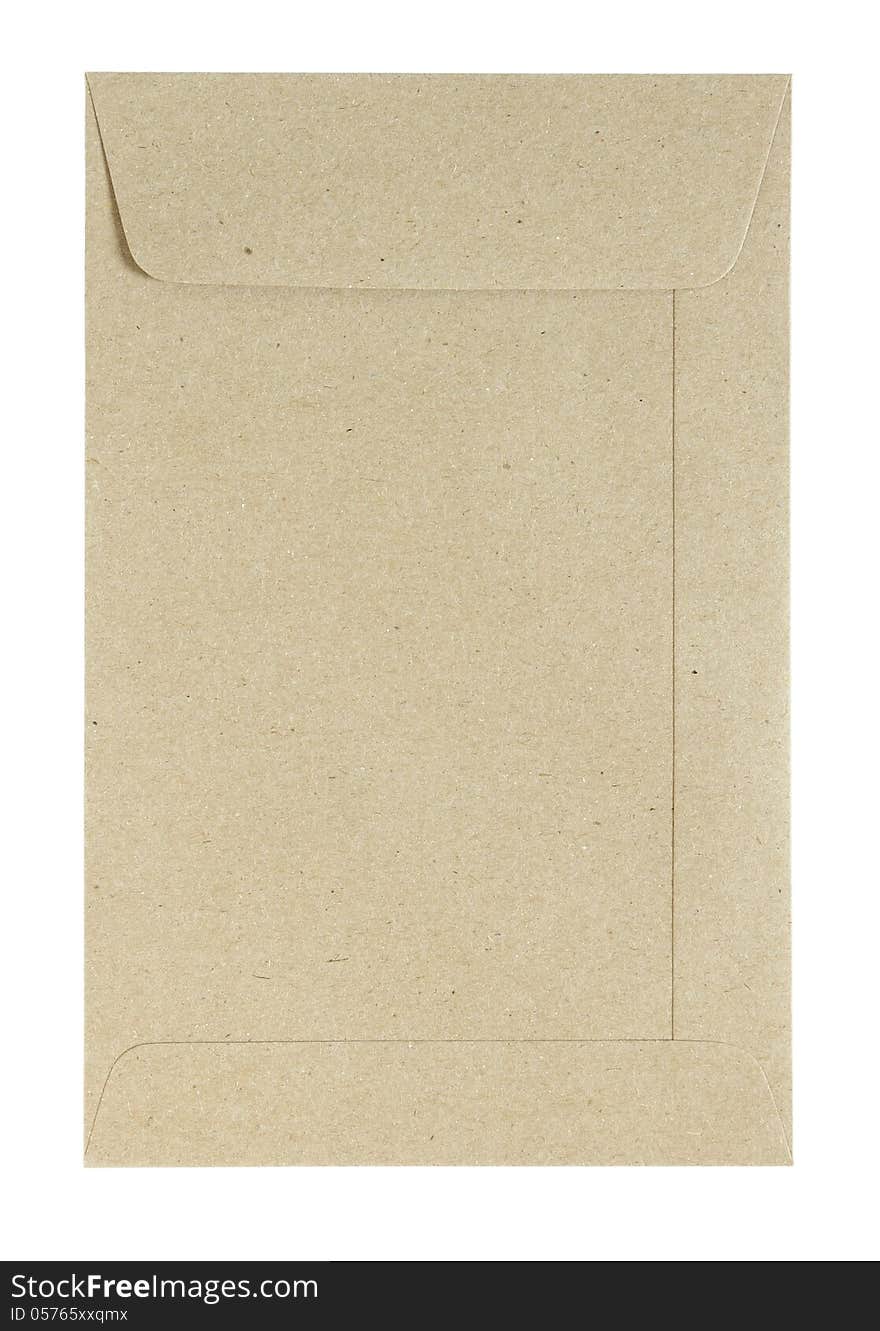 Brown envelope isolated