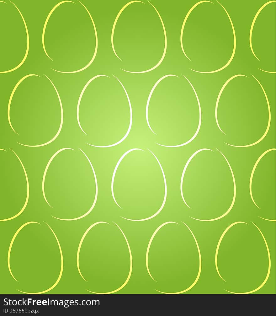 Easter eggs shadow green seamless