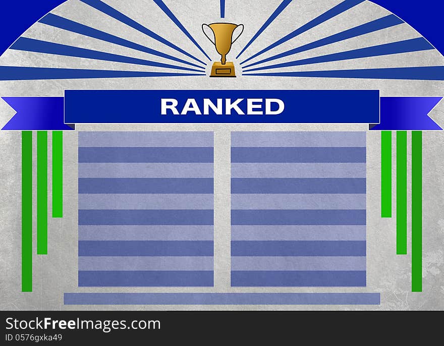 Model to draft ranking ready for use. Ideal for business infographics or presentations. This is blue version. Model to draft ranking ready for use. Ideal for business infographics or presentations. This is blue version.