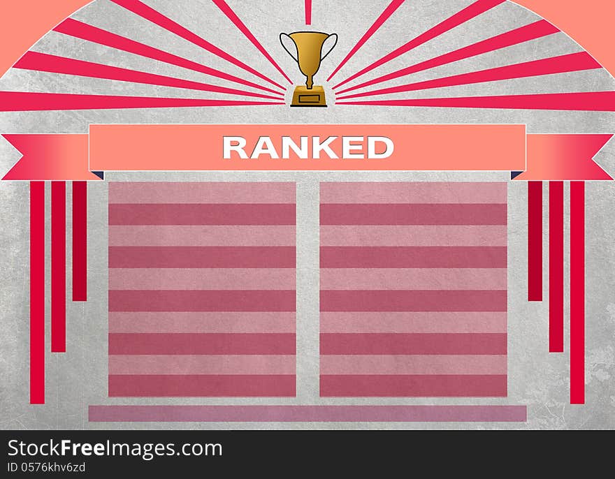 Model to draft ranking ready for use. Ideal for business infographics or sport presentations. This is pink version. Model to draft ranking ready for use. Ideal for business infographics or sport presentations. This is pink version.