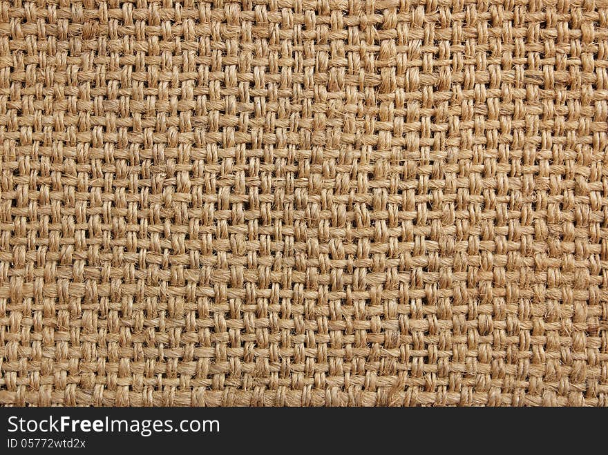 Detail and pattern of sack texture