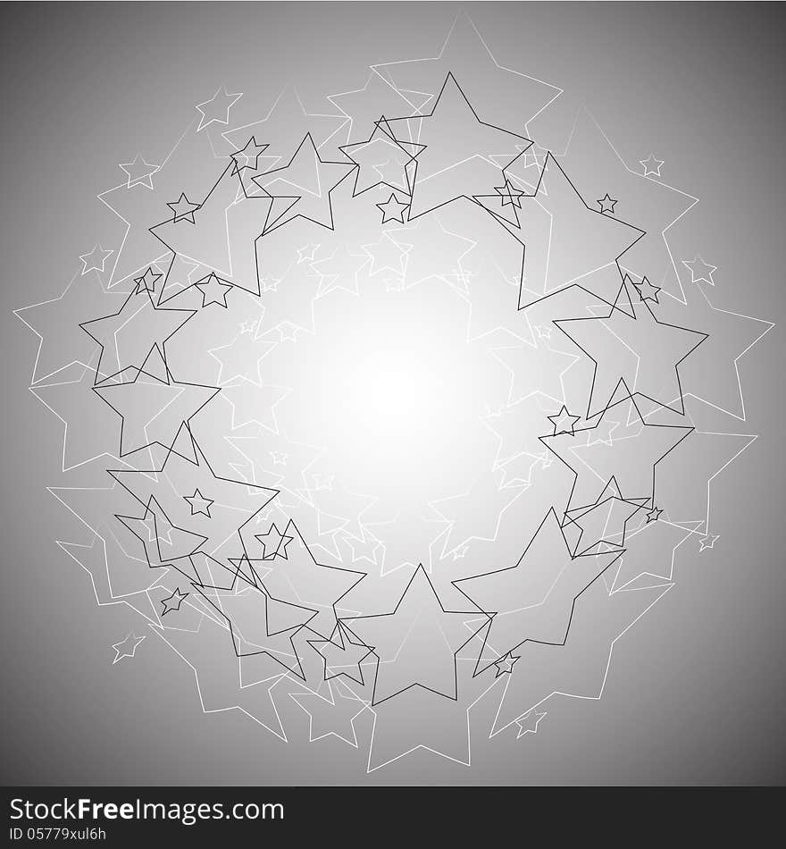 Radial Stars Abstract Background