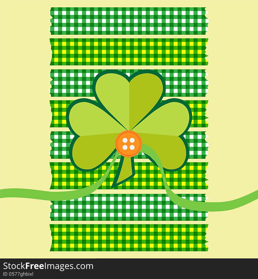 Clover Card Scrapbook Style