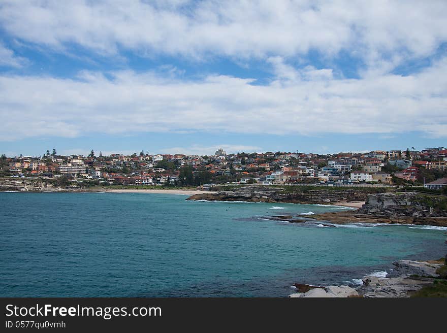 Famous beach in Sydney, Bondi beach. Famous beach in Sydney, Bondi beach.