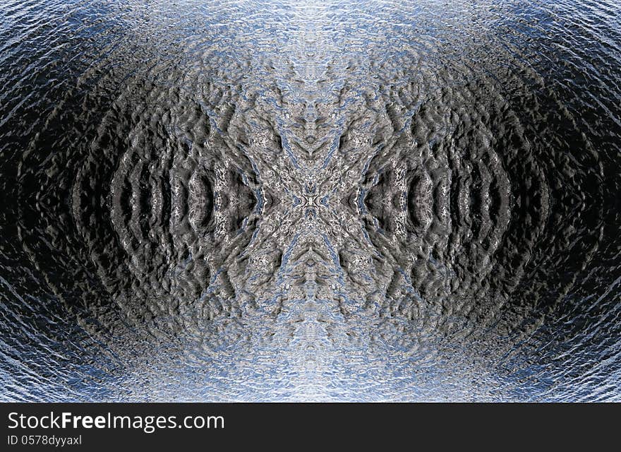 Water surface, background.