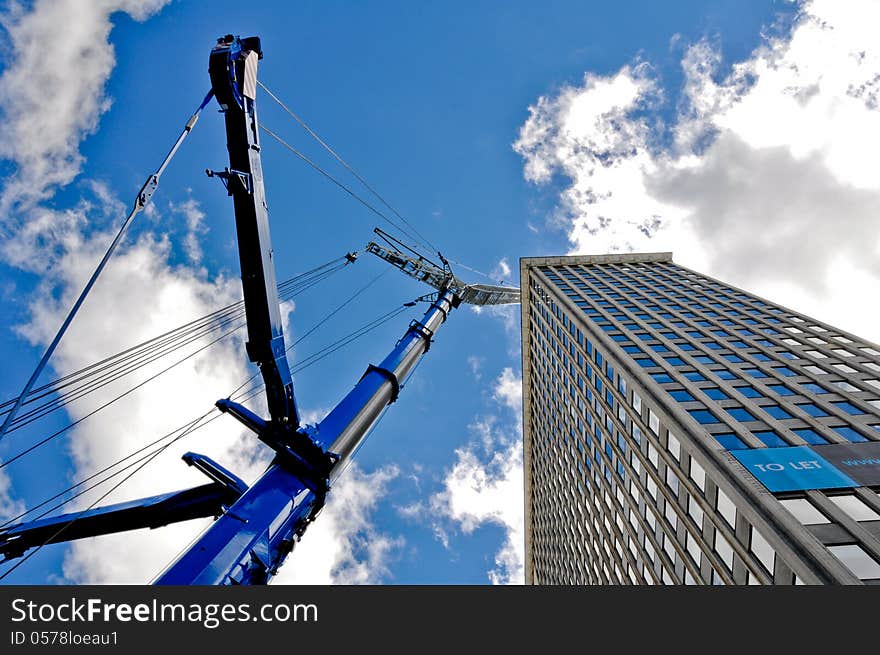 Crane And Building