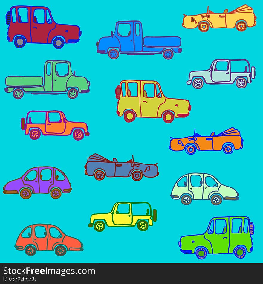 Variegated cars