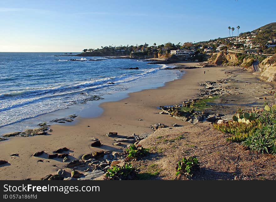 Laguna Beach, California Coastline By Heisler Park During The Winter Months