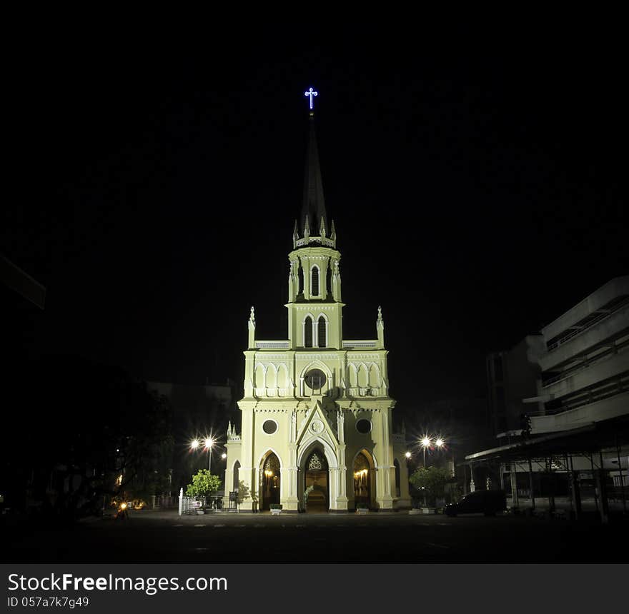 Holy Rosary Church, also called Kalawar Church, in Bangkok Thailand. Built by Portugese missionaries in 1786 on land grantet by King Rama I. Holy Rosary Church, also called Kalawar Church, in Bangkok Thailand. Built by Portugese missionaries in 1786 on land grantet by King Rama I.