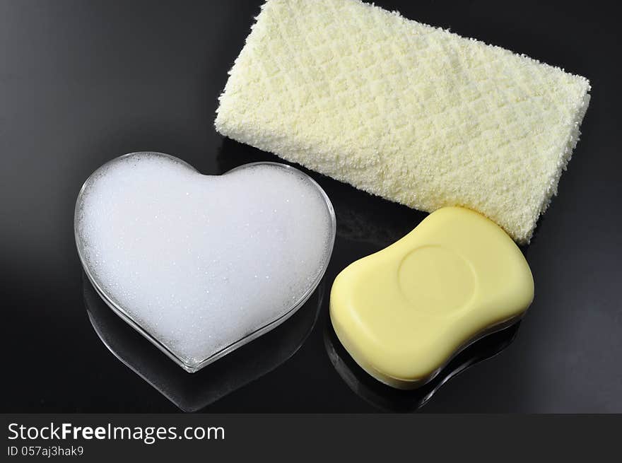 Foam Heart And Soap