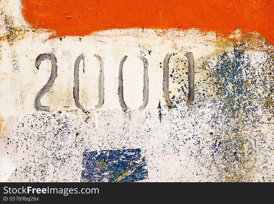 Old paint on the wall grunge background