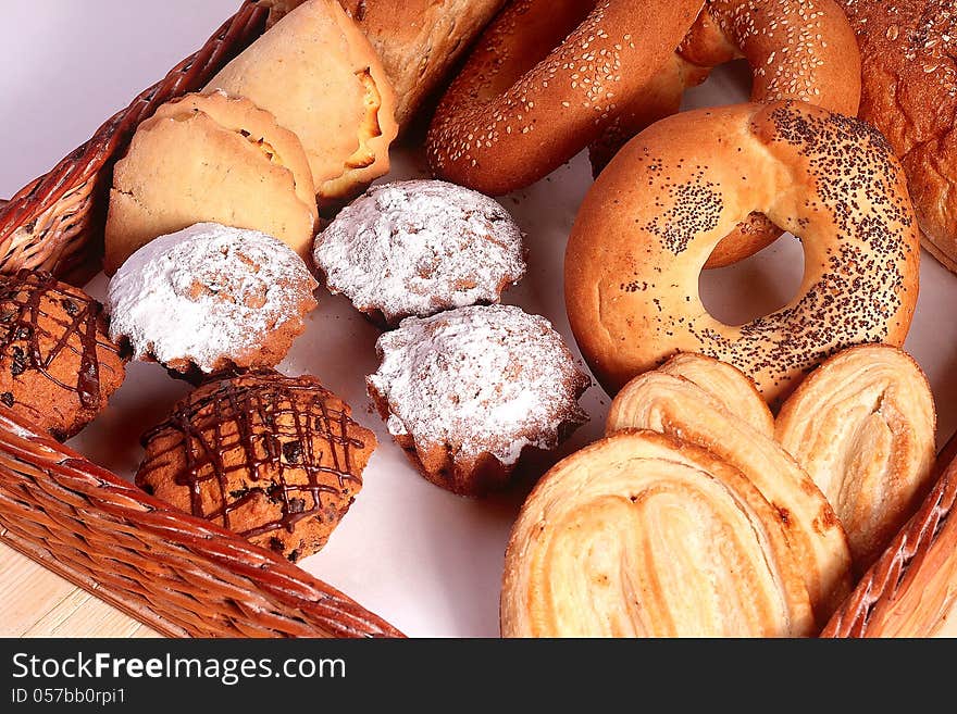 Confectionery on a white background