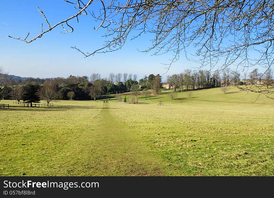 An English Rural Landscape In The Chiltern Hills