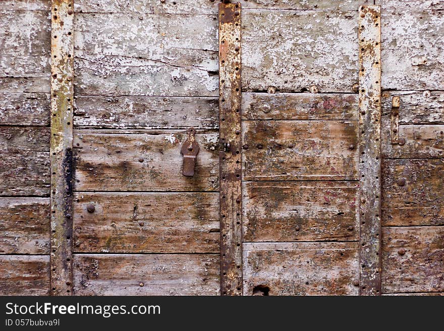 Old painted wood texture background