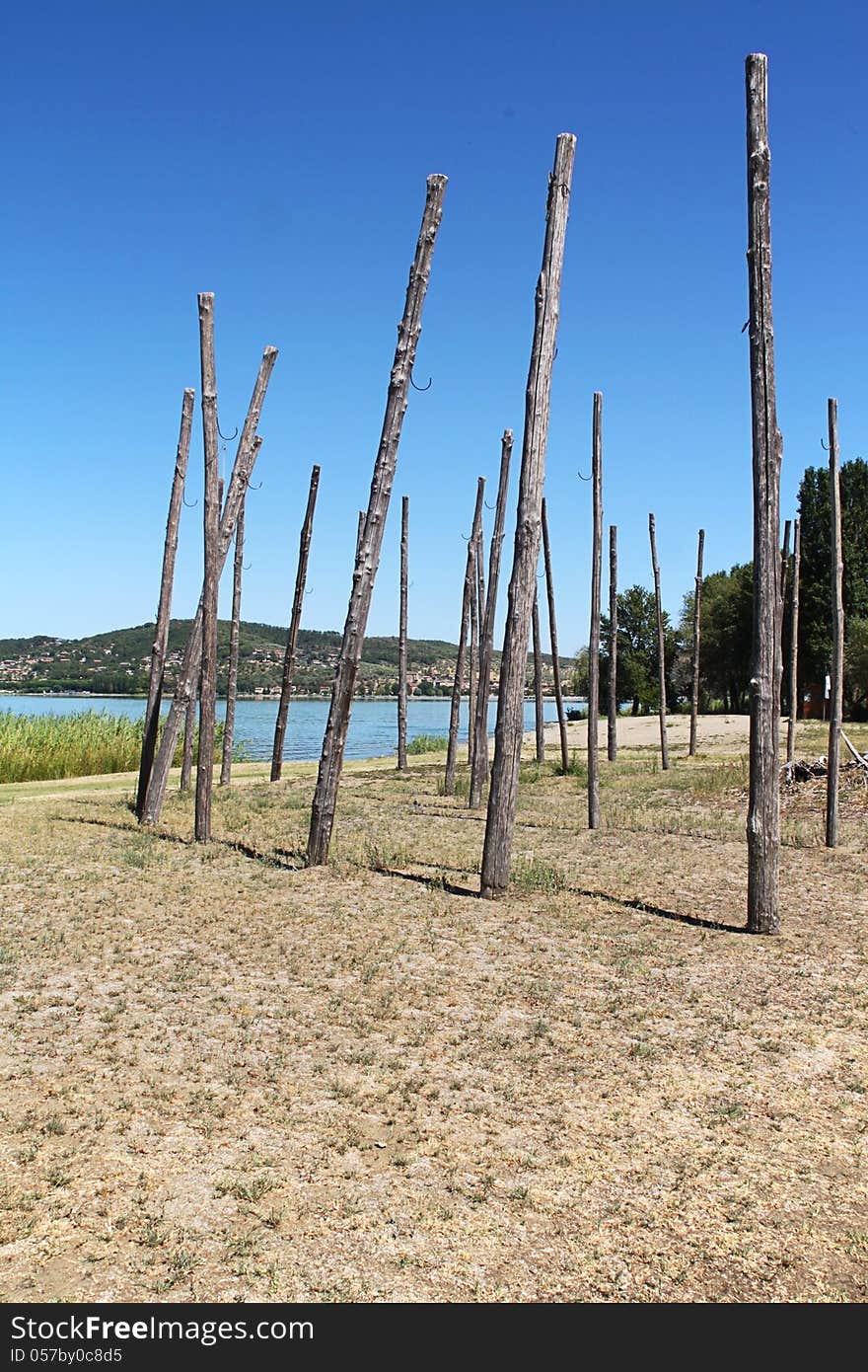 The Polvese Island on Lake Trasimeno