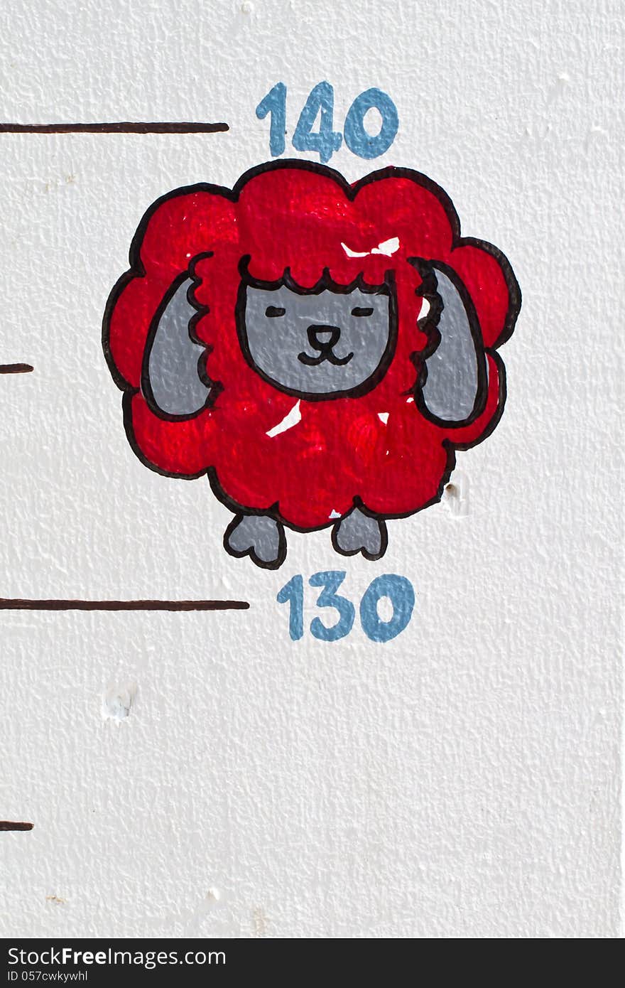 Red Sheep Painting