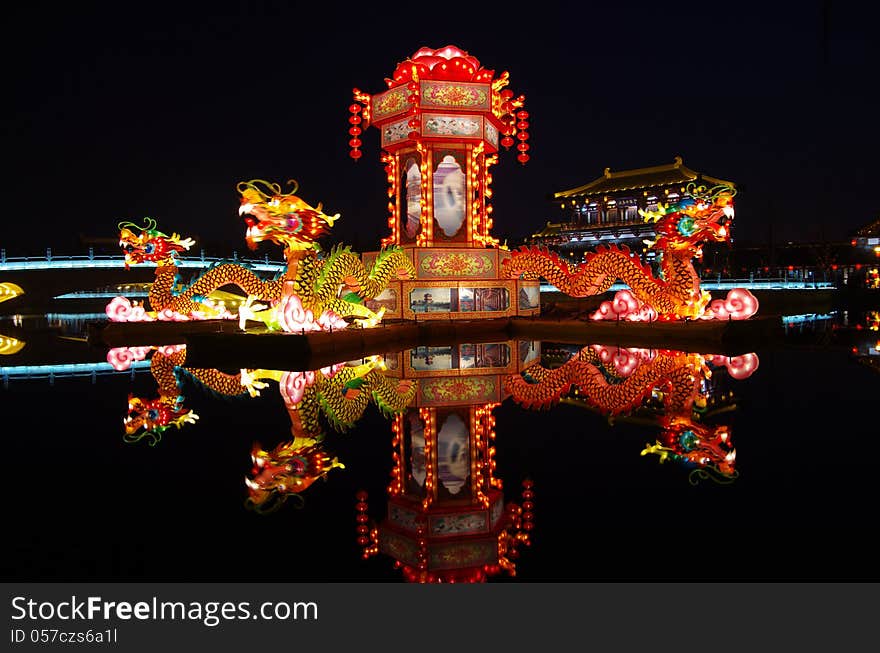 New Year Lantern Show The Dragon Totem