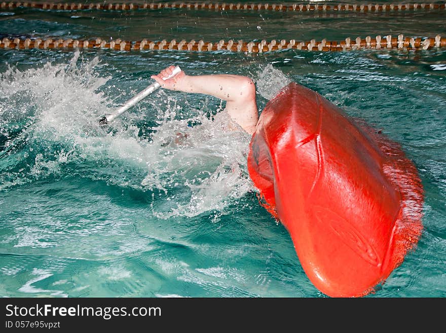 Overturned Kayak