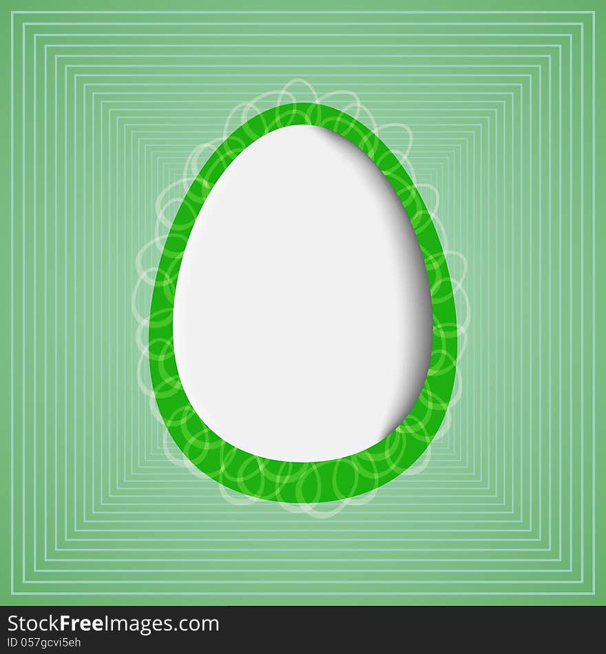 Curly Striped Egg Seamless