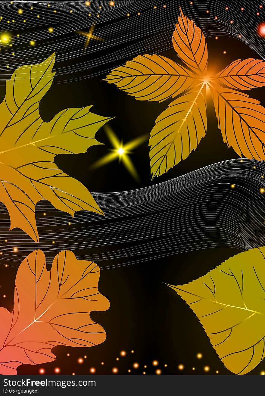 Abstract autumn background.