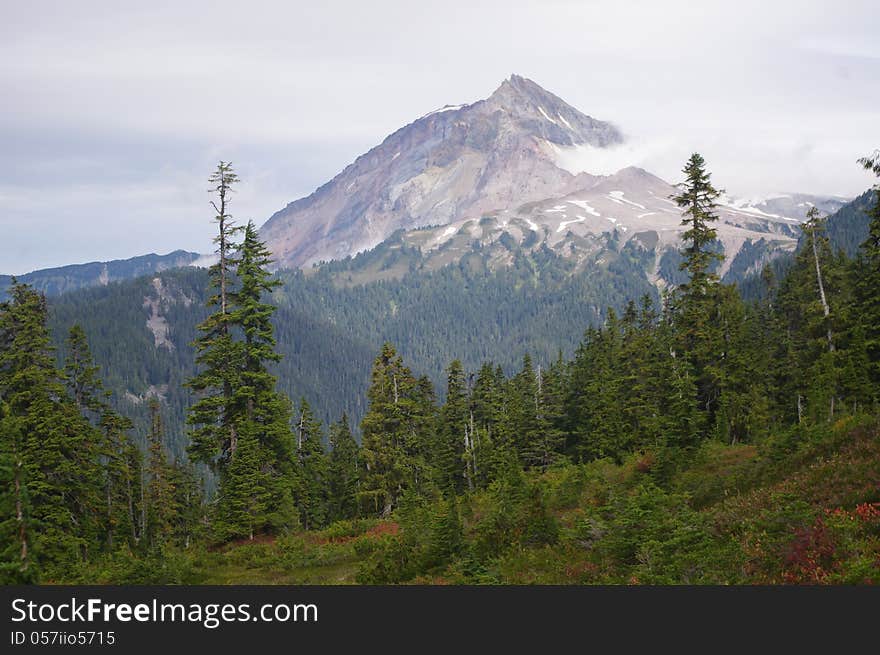 Scenery around Elfin Lakes in Garibaldi Provincial Park in Canada. Scenery around Elfin Lakes in Garibaldi Provincial Park in Canada