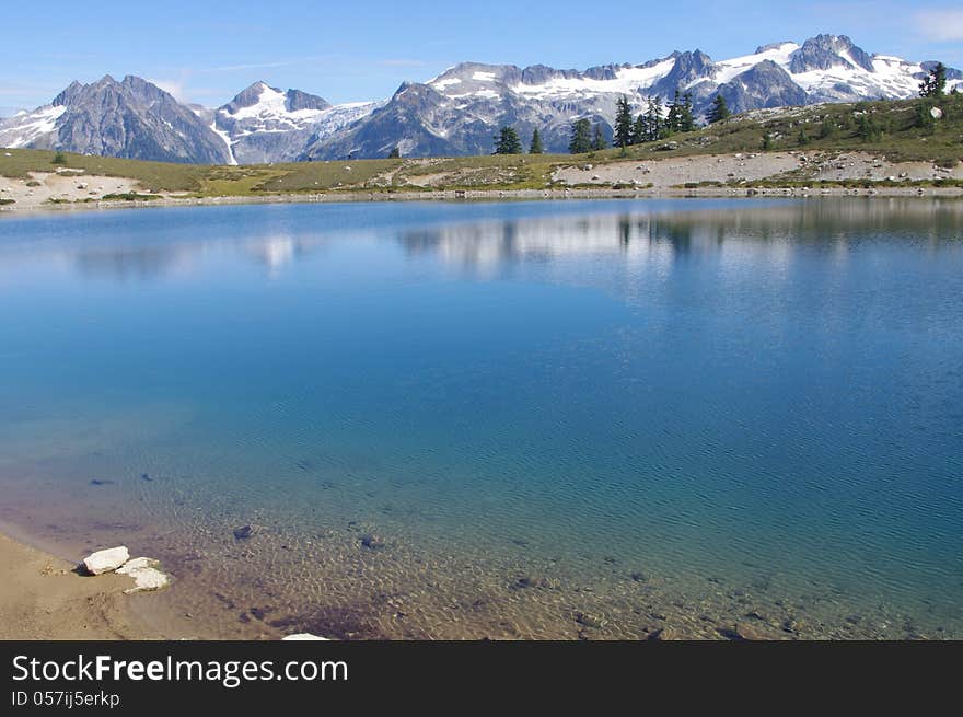 View of Elfin Lakes in British Columbia