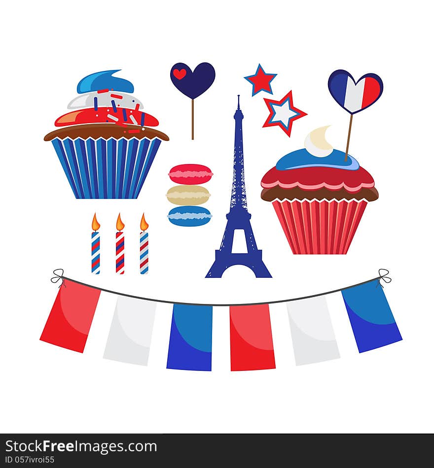 Icons For French Style Party