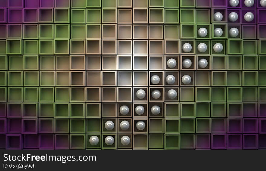 3d design. Abstract cubes wallpaper and colors. 3d design. Abstract cubes wallpaper and colors