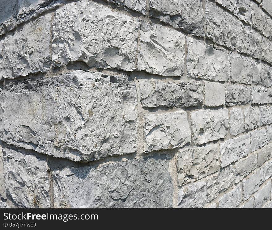 Corner or a century old limestone building. Corner or a century old limestone building.