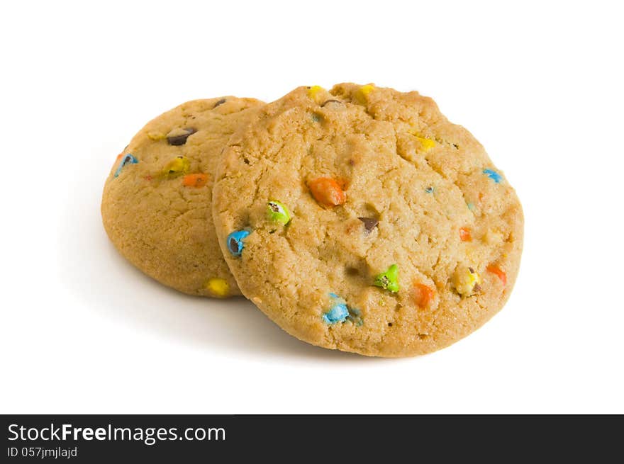 Two Candy Chip Cookies