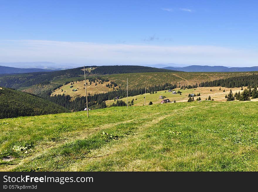 Chalet in the national park Krkonose Czech