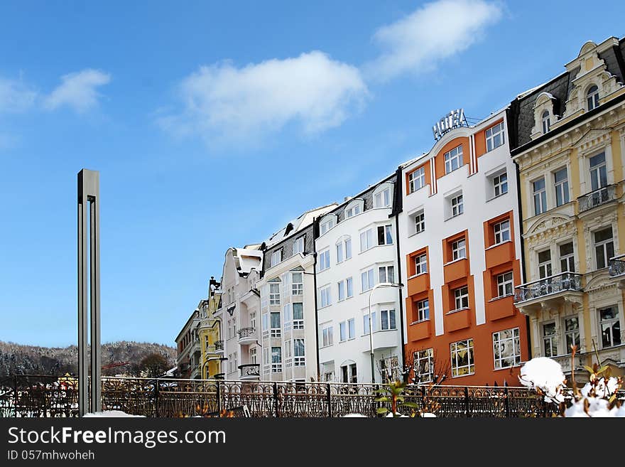 Houses with blue heaven