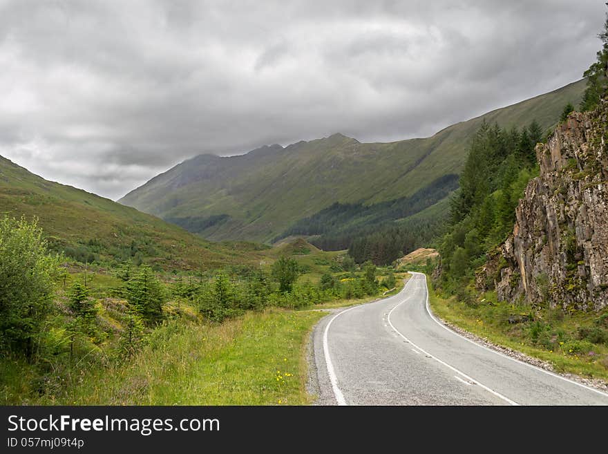 Highland mountain in Scotland