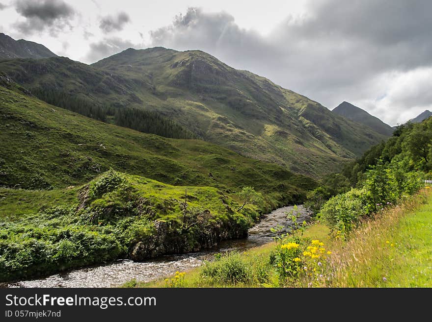 Highland mountain in Scotland