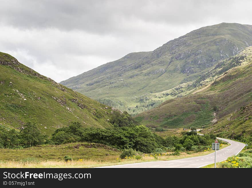 Highland mountain in Scotland