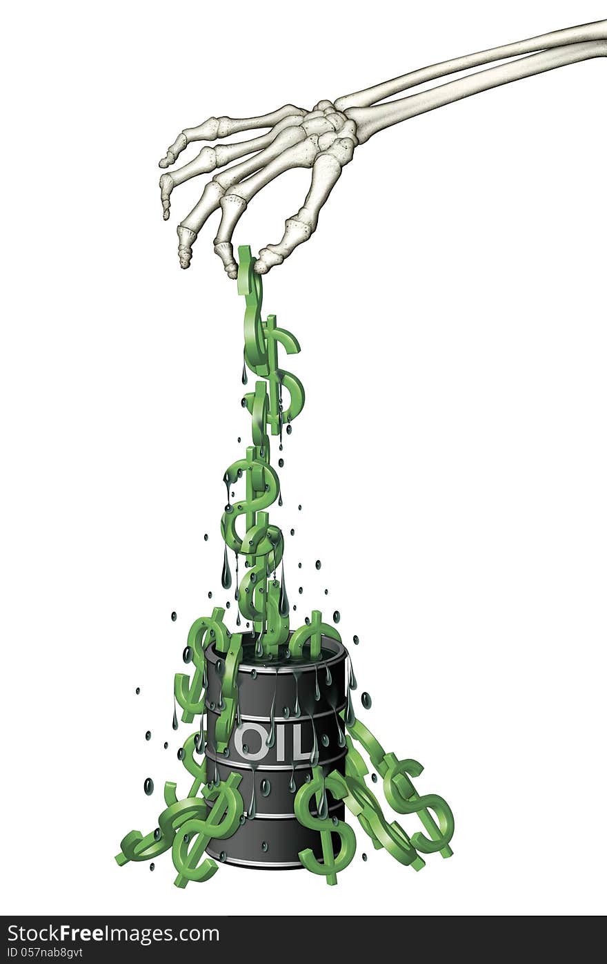 Oil Barrel Of Dollars