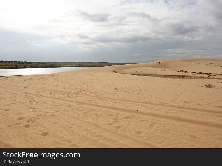 Hill in the desert, central Vietnam, South East Asia