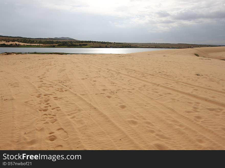 Hill in the desert, central Vietnam