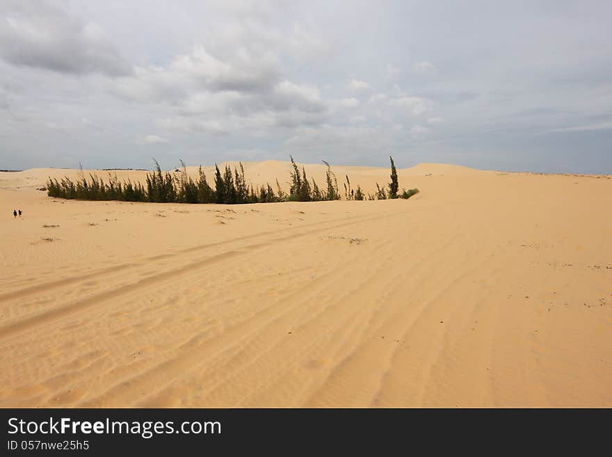 Hill in the desert, central Vietnam