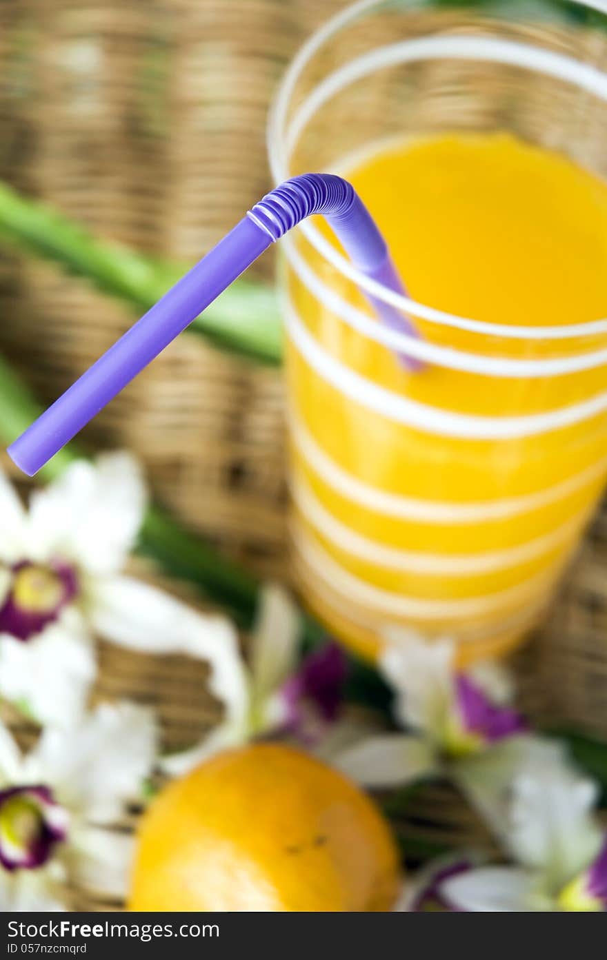 Close Up Drinking Straw