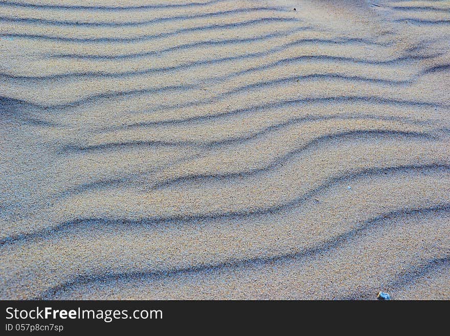 Sand on the beach of the Baltic Sea