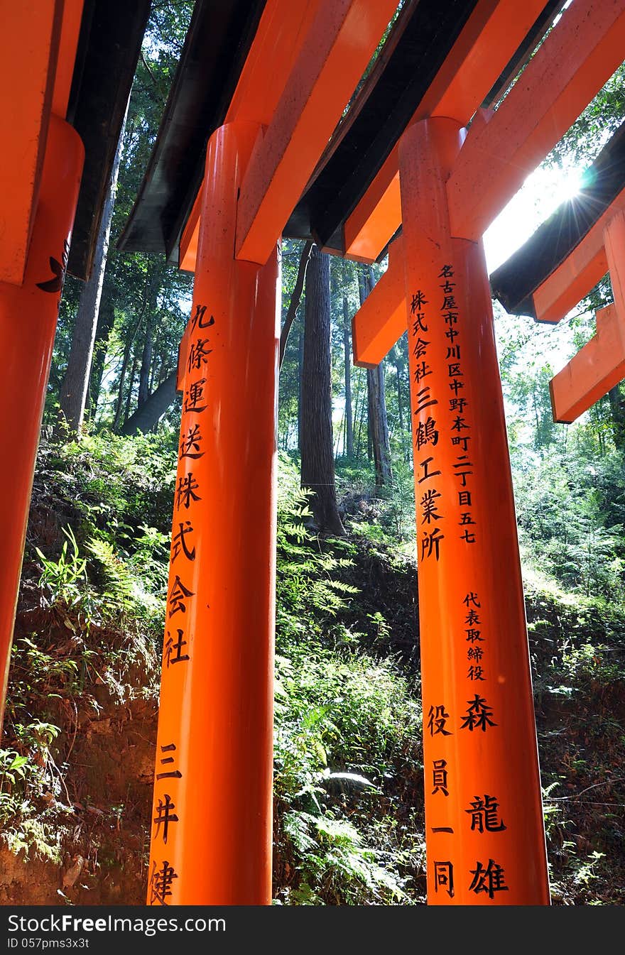 Fushimi Inari Shrine, Kyoto, Japan. Fushimi Inari Shrine, Kyoto, Japan